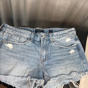 Lucky Brand Women's Light Blue Distressed Jean Shorts 6/28